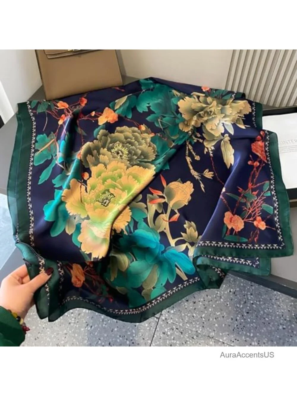 Large Lightweight Polyester Shawl Wrap Scarf for Women